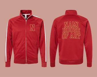Chaqueta deportiva personalizada, chaqueta de forro polar personalizada para calentamiento, ideal para el equipo, para animar al colegio o como regalo para la noche de graduación.