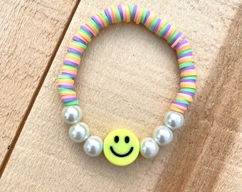 Lot Boucles D'oreilles Et Bracelet Claire's Y2K Strass Smiley Visage Clous Colorés Neuf Avec étiquette