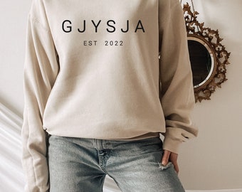 Benutzerdefiniertes Gjyshja / albanisches Oma-Sweatshirt, albanische Oma Pullover, Oma Geschenk, neues Oma Geschenk (Sie können das Jahr ändern