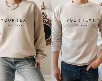 Kundenspezifisches Sweatshirt, benutzerdefinierter Pullover, besonderes Geschenk, machen Sie es persönlich, Geschenkidee für Familie, Freund, Ehepartner, Kollegen