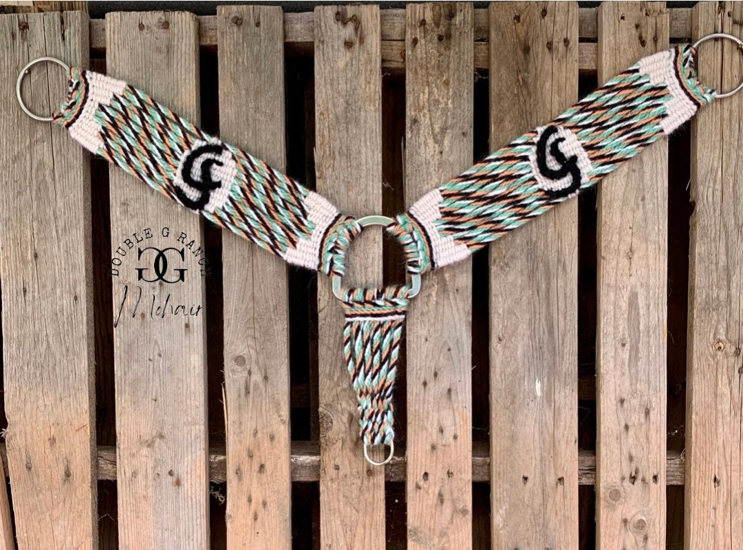 Personalized Mohair Breast Collar With Brand or Initials Etsy