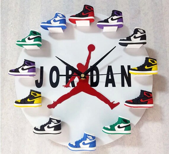 jordan shoe clock