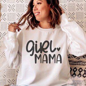 Girl Mama SVG & PNG, moeder van meisjes shirt Svg, Moederdag Svg, meisje moeder shirt Svg, gesneden bestand voor Cricut, sublimatie, digitale download