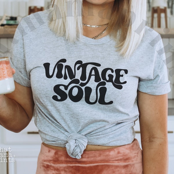 Retro Vintage Soul SVG & PNG, Hippie Soul Svg, Dope Soul Svg, 70s Stay Groovy Svg, Wild Soul Svg, Peace Svg, Boho Free Spirit Sublimation