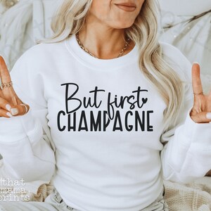 Maar eerste Champagne SVG & PNG, New Years Eve Svg, Bachelorette Party Svg, Wedding Celebration Svg, Happy New Year Svg, Champagne Popper Svg