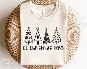 Oh Christmas Tree SVG & PNG, Christmas Tree Clipart, Christmas Tree Png, Christmas Shirt Design, Christmas Tree Cut File, Cricut, Silhouette