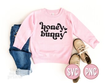 Honig Hase SVG & PNG, Ostern svg, Osterhase svg, Kleinkind Shirt svg, Ostern Baby svg, hoppy Ostern Sublimation Png, Instant Download