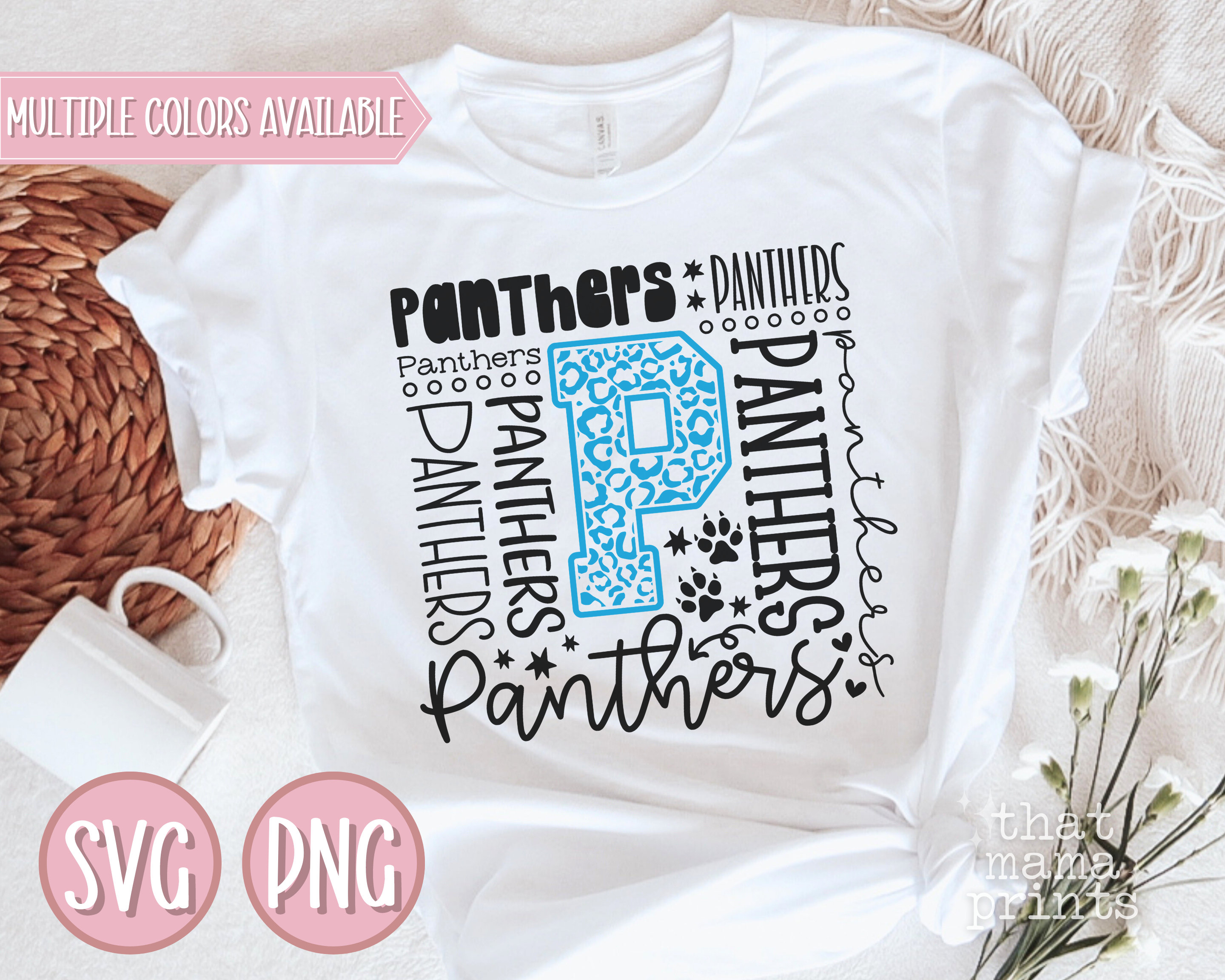 Panthers Svg & PNG, Panthers Typography Svg, Panthers Cheer Svg, Panthers Football Svg, Panthers Baseball Svg, Panthers Mascot Shirt Svg Png