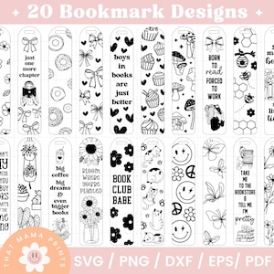 Lesezeichen SVG Bundle, Lesezeichen Png-Bundle, Buch Zitate svg, Buch svg, Pdf Png svg Eps Dxf-Dateien, Lese svg, Retro Buch svg, Blumenbuch svg