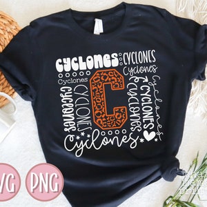 Cyclones Svg & PNG, Cyclones Typography Svg, Cyclones Cheer Svg ...