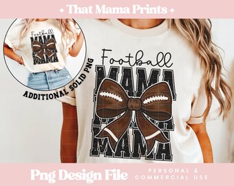 Football Mama png, Coquette Bow png-sublimatie, Football Mom png, Football Bow png, voetbalshirt png, Coquette Football Mama png