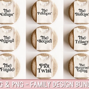 Geschwister Shirt Bundle SVG PNG, Original Sequel Finale Plot Twist Surprise Ending, Passende Familien Shirts SVG, Baby Ankündigung geschnitten