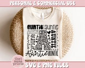 Auntie Typography SVG PNG, Auntie Svg, Mothers Day Svg, Aunt Shirt Svg, Aunt Quote Svg, Aunt Svg, Leopard Print Svg, Auntie Sublimation Png