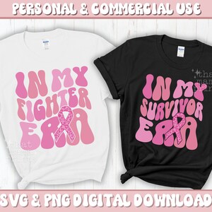 Breast Cancer Survivor SVG & PNG, Fighter, Cancer Awareness SVG, In October We Wear Pink Svg, Cancer Ribbon Svg, Breast Cancer Sublimation