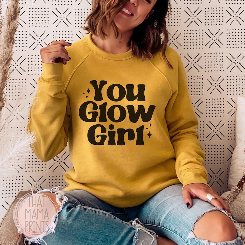 You Glow Girl Svg & Png Retro Feminist Svg Hippie Girl Power - Etsy