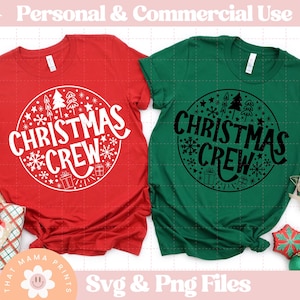 Weihnachts-Crew-Svg & Png, Familien-Weihnachts-Svg, passendes Shirt-Svg, Cousin-Crew-Svg, Geschwister Mama Papa, Familie Weihnachten Png Sublimation,
