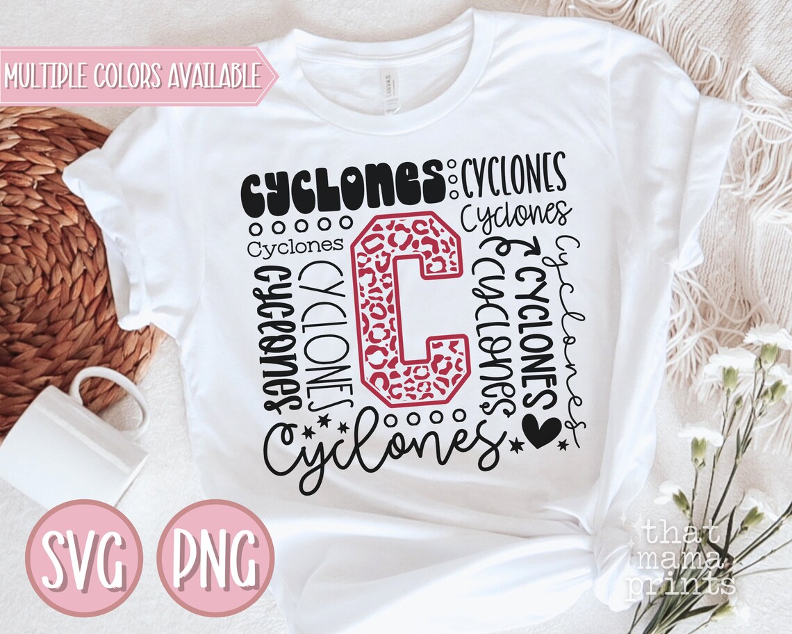 Cyclones Svg & PNG, Cyclones Typography Svg, Cyclones Cheer Svg ...