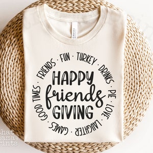 Friendsgiving SVG & PNG, Vrienden Thanksgiving SVG, Thanksgiving Vriend Groep Svg, Happy Turkey Day Svg, Friendsgiving Crew Sublimatie Png