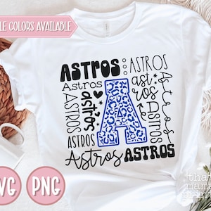 Astros SVG & PNG, Typography Svg, Astros Baseball Svg, Astros Softball Svg, Atros Team Svg, Astros Cheer Svg, Astros Shirt Png Sublimation