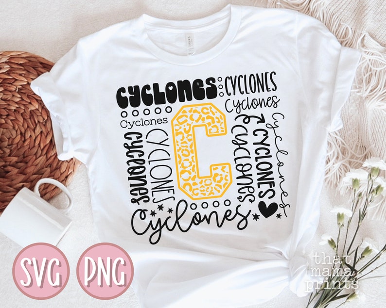 Cyclones Svg & PNG, Cyclones Typography Svg, Cyclones Cheer Svg ...