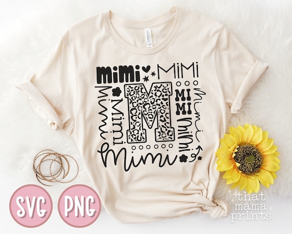 Mimi Typography SVG & PNG, Mimi Svg, Mothers Day Svg, Mimi Shirt Svg, Mimi Quote Svg, Grandma Svg, Leopard Print Svg, Mimi Sublimation Png