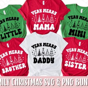 Paquete de SVG PNG de Navidad familiar a juego, Muy feliz mamá Svg, Pijamas navideños Svg, Camisas navideñas Svg, Diseño de sublimación Png de mamá y yo