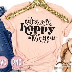 Oster-Schwangerschaft SVG PNG, Hoppy Ostern zwarte svg, Ostern Schwangerschaftsankündigung svg, Hasenfüße svg, Geschlecht offenbaren svg, Oster-Mamma, Shirt-Svg