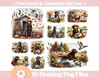 Pacchetto PNG di caccia alle anatre, Labrador Retriever PNG, Cameo Duck Hunt PNG, Cane da caccia PNG, Clipart di caccia, Stagione di caccia PNG, Sublimazione PNG
