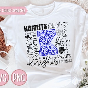 Knights Svg & PNG, Knights Typography Svg, Knights Cheer Svg, Knights Football Svg, Knights Baseball Svg, Knights Mascot Shirt Svg Png Files