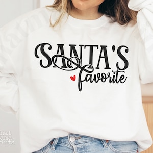 Weihnachtsmann Lieblingssvg PNG, Kinderweihnachtshemd-Svg, Weihnachtsgeschenk-Svg, lustiges Weihnachtssvg, Winter-Svg, Weihnachtsmann-Svg, froher Feiertags-Svg