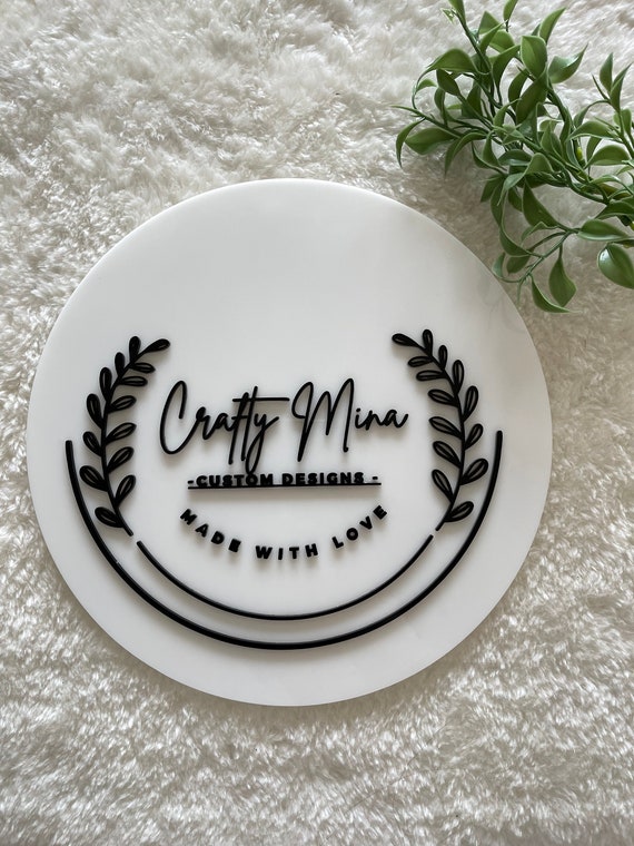 Acrylic Logo Sign Custom Logo Sign 3d Acrylic Logo Sign Etsy