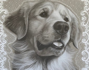 CUSTOM Hand-Drawn Pastel Pet Portraits