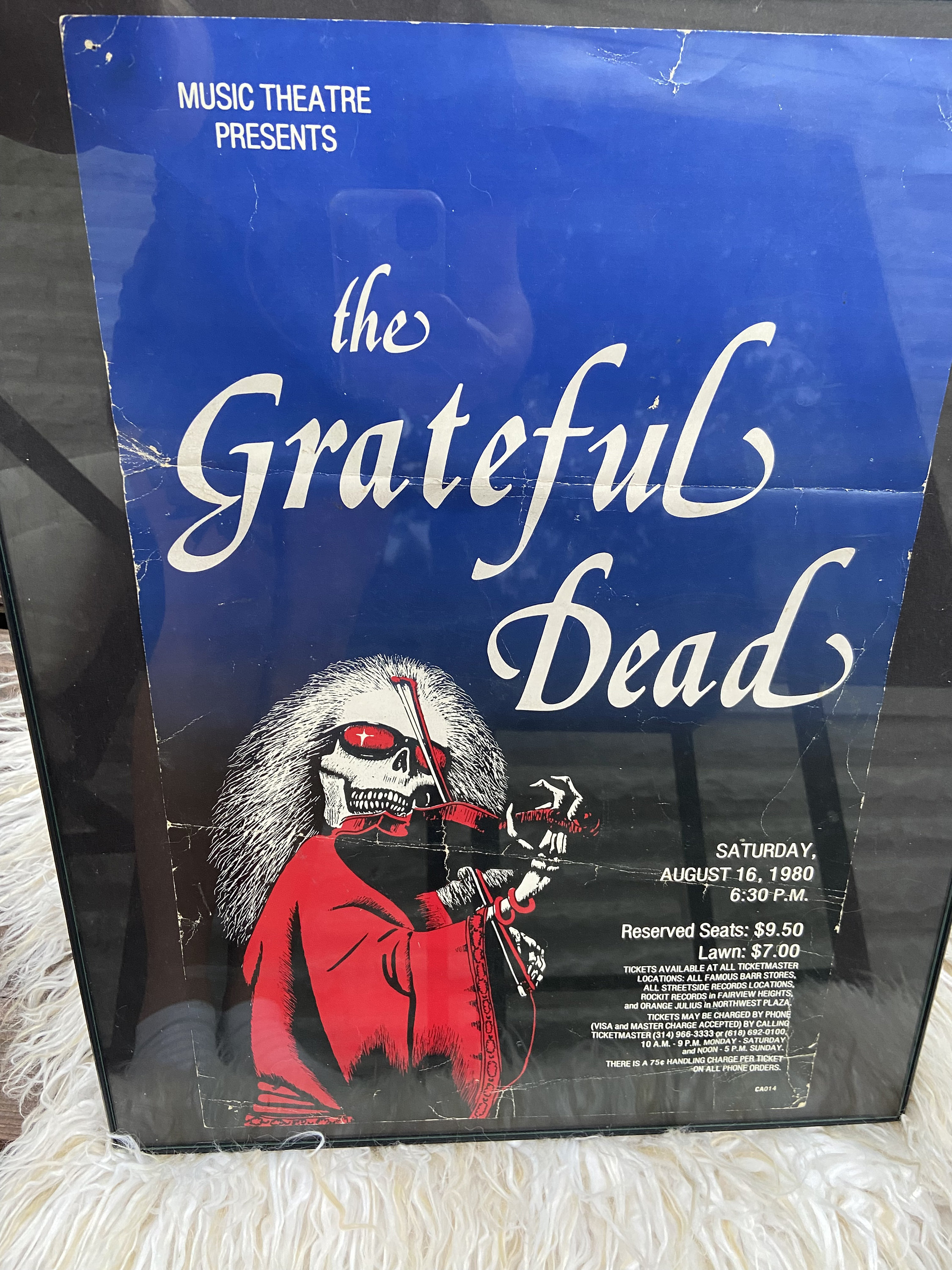 Vintage 1980 the Grateful Dead Mississippi River Festival Concert