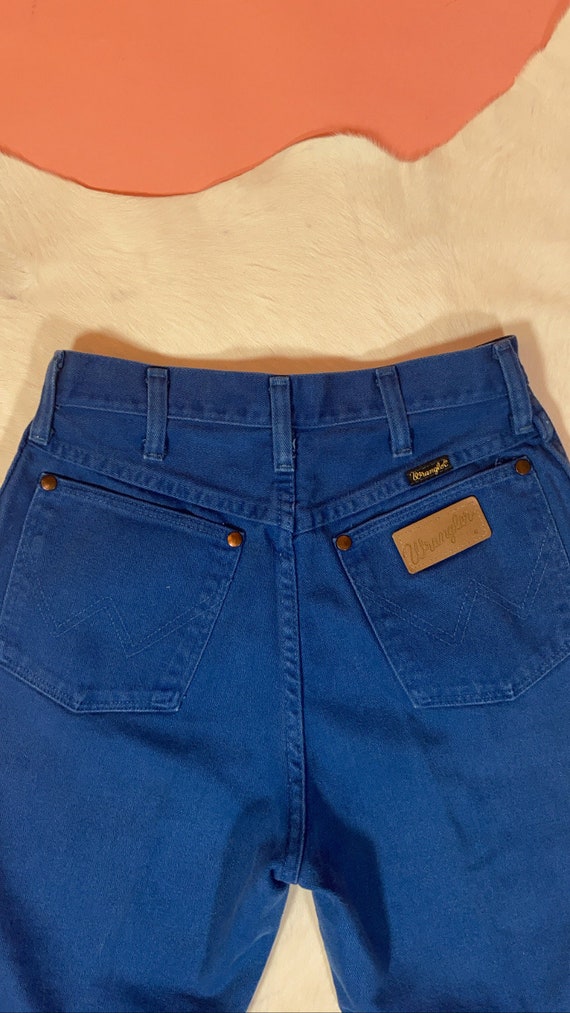 Vintage Electric Blue Wrangler Jeans - image 3