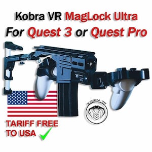 Kobra MagLock Ultra VR Gunstock for Quest 3 or Pro - Joystick Accessory