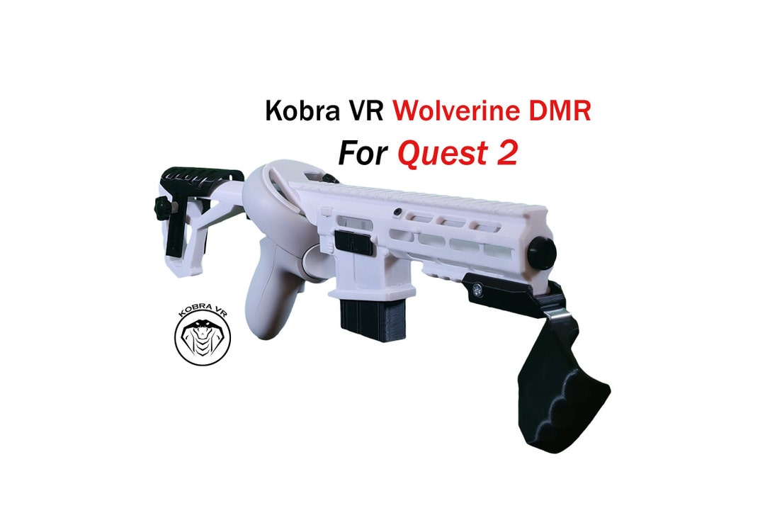 Kobra Wolverine DMR VR Gunstock Quest 2 Pump Action optional KIWI Grips