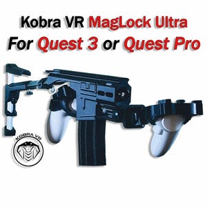 Kobra MagLock Ultra VR Gunstock for Quest 3 or Pro - Joystick Accessory