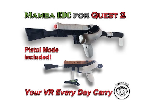  Quest 2 TextureVR ウェイトキット付き　クレー射撃 Kobravr Mamba EDC Gunstock Quest 2 - Joystick Accessory - Etsy