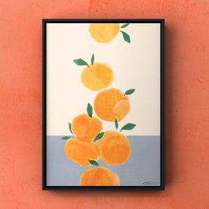 Oranges Print Room Decor Aesthetic Digital Instant Downloadable Wall Art