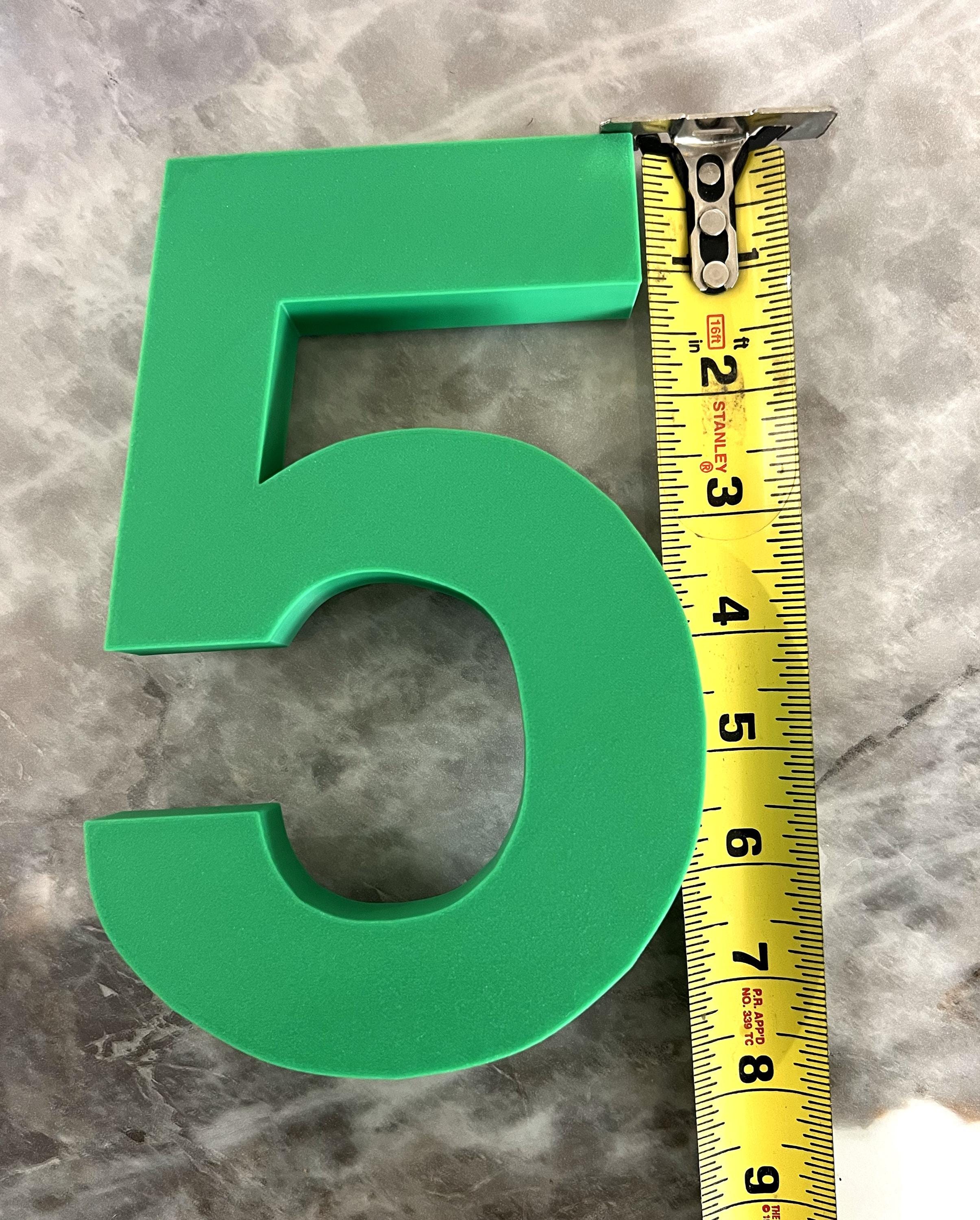 3D Printed Freestanding Numbers, Party Decor - Etsy