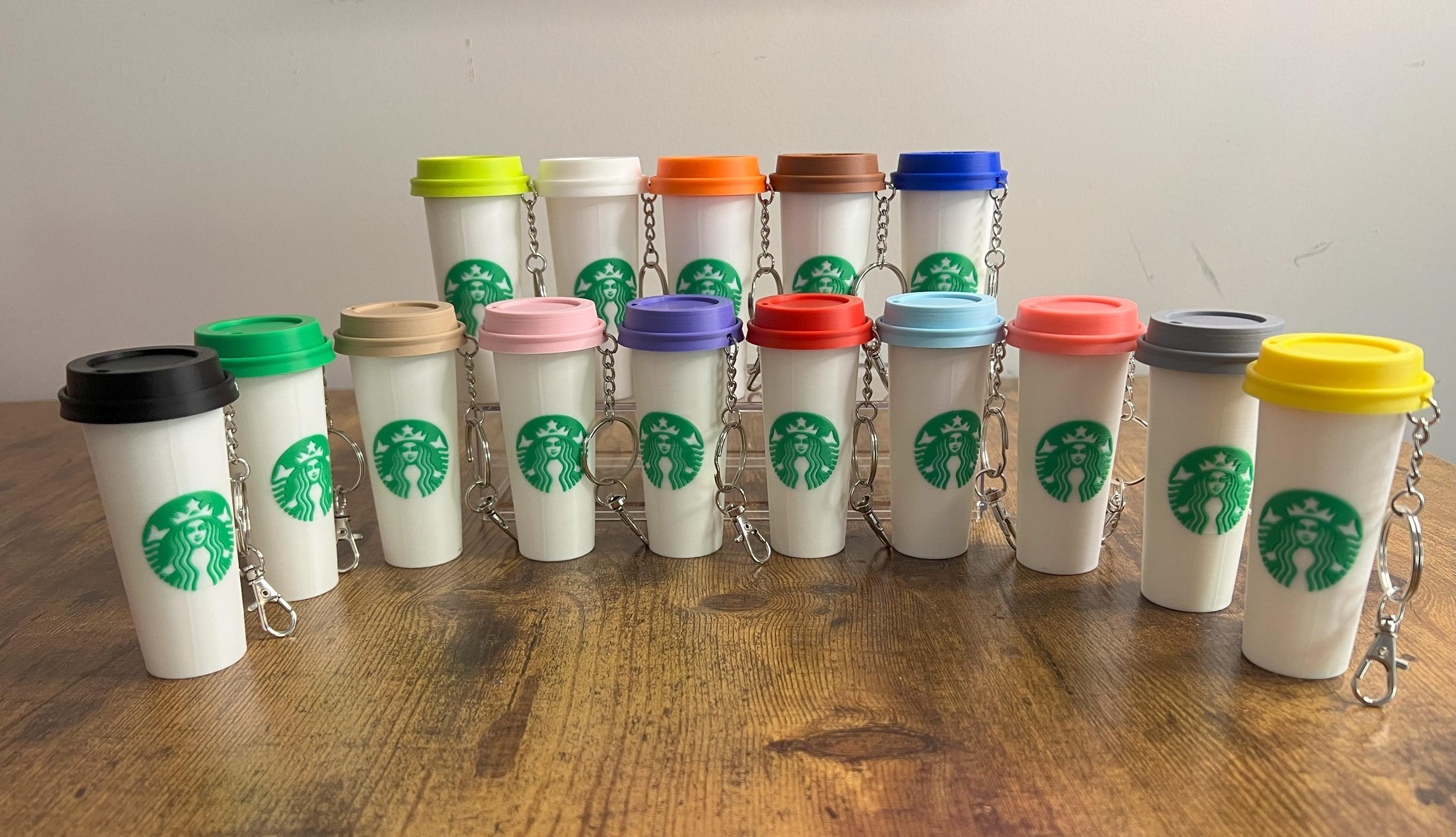 Mini Starbucks Cup Keychain: Chapstick, Airtag, Money Holder - Etsy