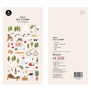 Suatelier Stickers Cute Korean Stickers Planner Notebook Office Supplies Desk School College Scrapbooking Suatelier Design Stickers Korea in the garden