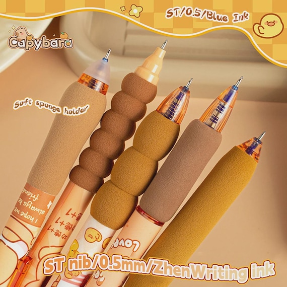 FloraVigo 12 Stuks Capybara Potloden – 2B Hout, Grafiet, Met Gum, Rond En Breekvast, Ideaal Voor Kinderen, Volwassenen, School En Kantoor, Leuk Design Voor Tekenen En Schrijven
