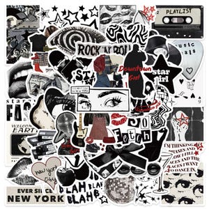 Stickers fille cool 50 pcs/ensemble Stickers urbains mignons du centre-ville de New York Artisanat Journal pour ordinateur portable Pack d'autocollants en PVC imperméable à l'eau cadeau pour son anniversaire