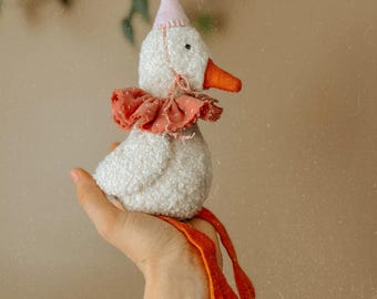 Fluffy Baby Goose Stuffed Toy, Kids Gift