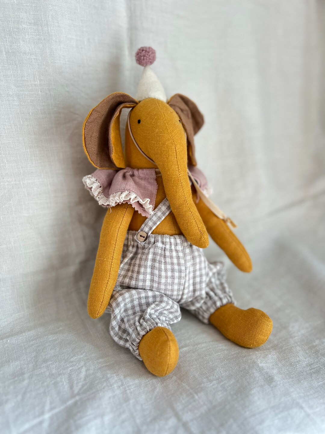 Linnet Toy Linen Toys Linen Elephant Circus Elephant Nursery Linen - Etsy