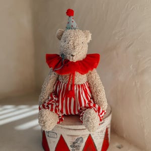 Boucle teddy bear, stuffed teddy bear, teddy bear toy, handmade teddy bear, memory teddy bear, birthday toy