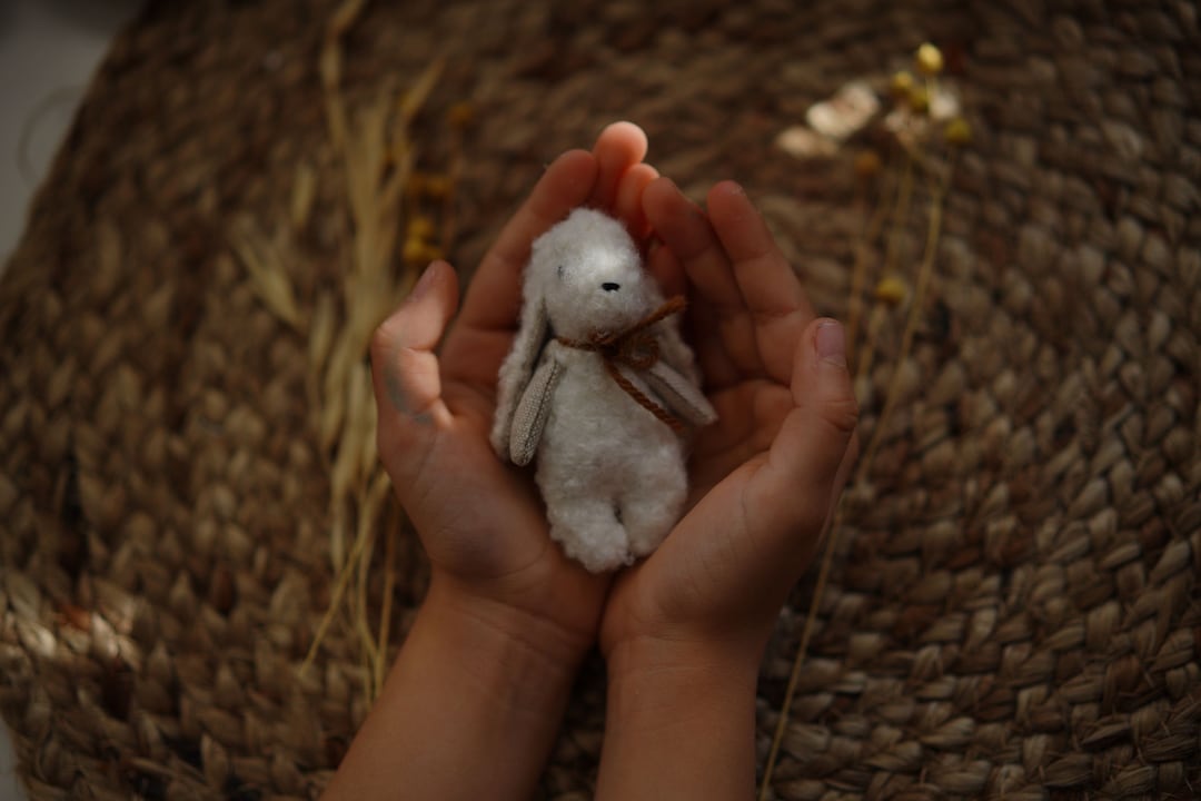 Little Fluffy Bunny, Little Bunny Toys, Pocket Toys, Mini Pocket Toys, Mini Bunny Toy Etsy