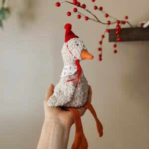 Goose toy, fluffy baby goose toy, stuffed goose kids toy, silly goose stuffed toy