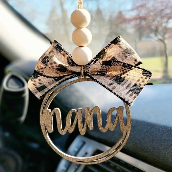 Nana Rear View Mirror Car Charm Ornament Auto Jewelry